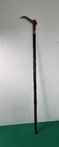 Long carved stag - long, horn