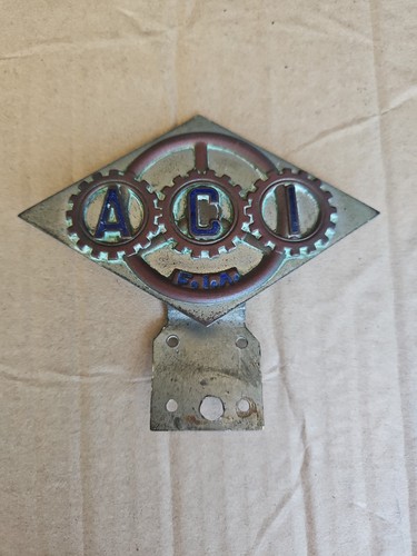 Vintage enamel automobile car - vintage,