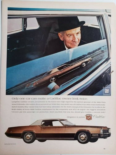 Cadillac vintage 1968 - 1968, ad