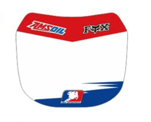 Front number board decal - board,