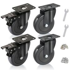 Castor Wheels Heavy Duty - Trolley Furniture Rubber Caster 100mm 4inch 600KG