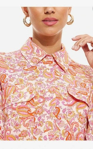 Zara pink paisley print - paisley,