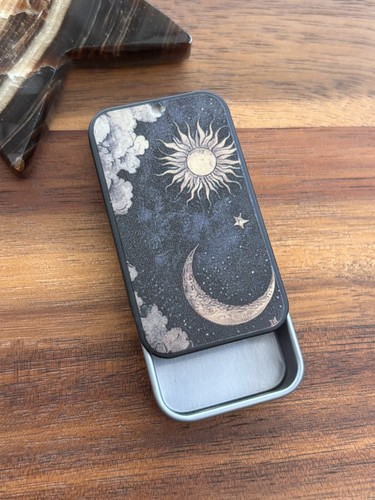 Celestial sun moon matchbox - celestial,