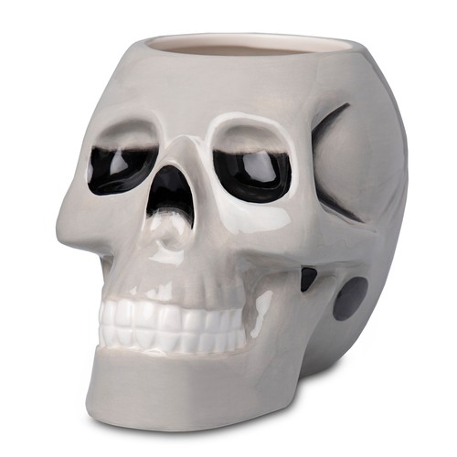 Ceramic skull tiki - ceramic, mug