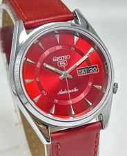 Vintage Seiko 5 Red Dial