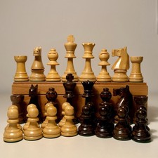Chess Set Staunton Wood Pieces