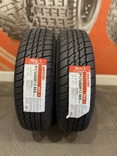 2 x 175/80 R13 Maxxis MA-1 86S WHITE WALL (175 80 13) 2025 DOT dates- TWO TYRES