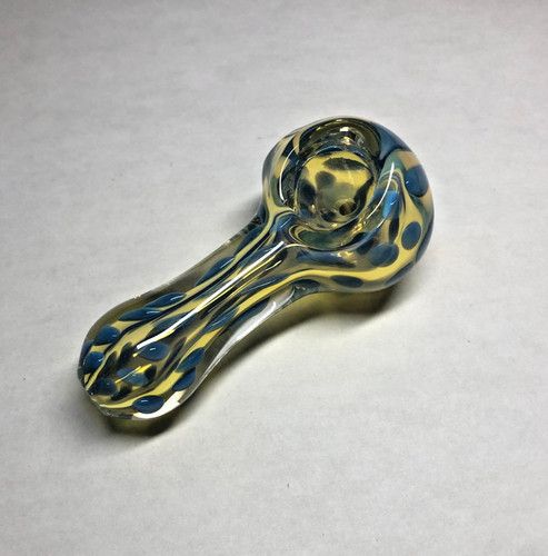 Shiny blue flower - shiny, style