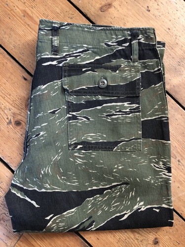 Tiger stripe camo sateen - camo,