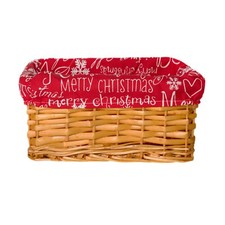 Wicker Baskets Trays Red