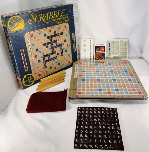 1977 deluxe scrabble game - 1977,