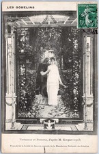 Vintage Postcard Tapestry