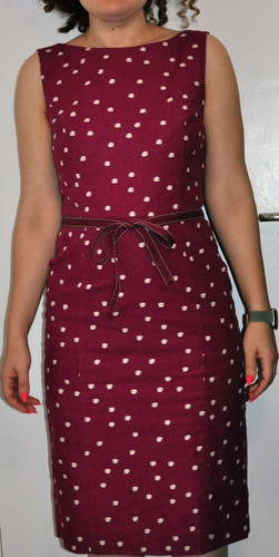 Laura ashley burgundy polka - burgundy,