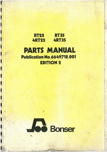 Bonser forklift truck rt25 - forklift,