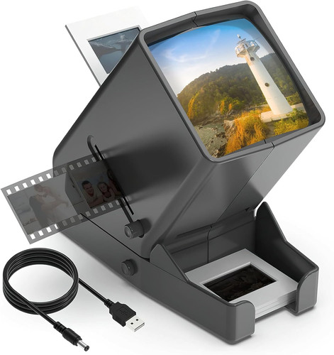35mm slide and film viewer - and,