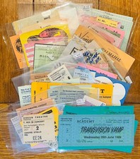 Original Concert Tickets Artists (Beginning with T) Select From Dropdown List