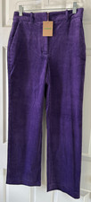 BODEN women's Canonbury Cord Trousers/ pants Purple US 4R - NEW w/tags