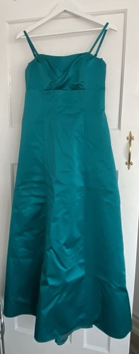 Teal bridesmaid dress - teal, debut