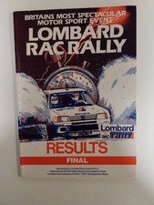 Lombard RAC Rally 1985 Original Final Results Book