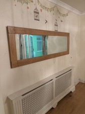 large oak frame mirror