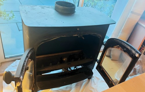 Cast iron chiminea log burner - cast,
