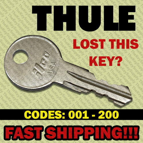 Thule replacement key cut - replacement,