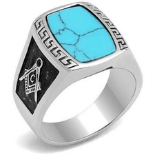 Men'S Masonic Freemason Ring