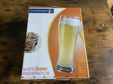 2 Luminarc Pilsner Glasses 69cl X 2-BNIB