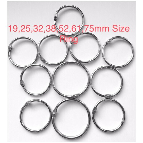 Metal hinged ring book - hinged,