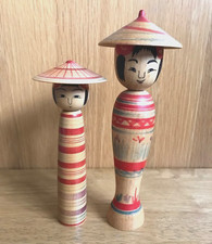 Japanese Kokeshi doll x2