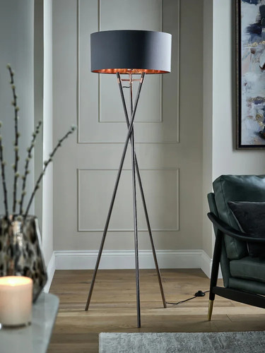 Next grey rico floor lamp - grey,