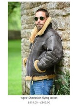Men's Leather Sheepskin Flying