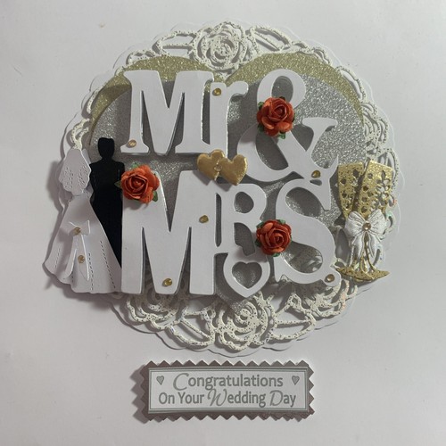 Wedding day card topper - wedding,