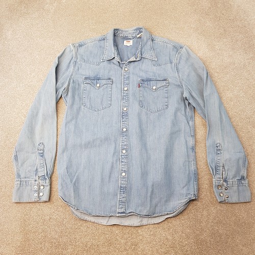 Levis mens shirt large blue - shirt,