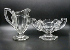 Clear Glass Creamer & Sugar