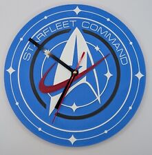 Star Trek Starfleet Command Wall Clock – 3D Printed - Smooth Quartz Movement
