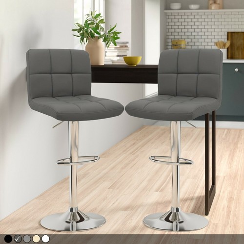 Neo bar stools faux leather - 2x,