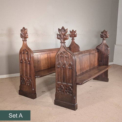Antique gothic carved oak - gothic,
