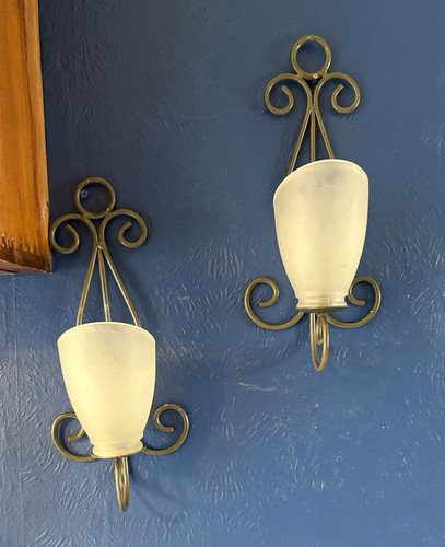 Pair vintage wall mounted - pair, of