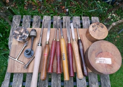 Woodturning lathe chuck - lathe, &