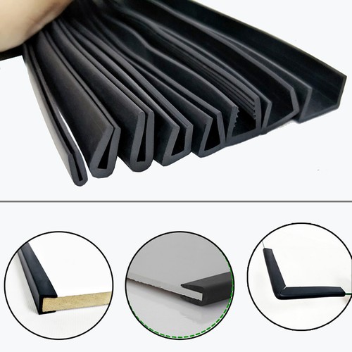 Black rubber channel - channel, edging