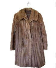 vintage Caramel Brown Genuine mink fur coat