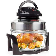 Halogen Oven Air Fryer 17L Low Fat Large Multifunction Cooker Black Andrew James