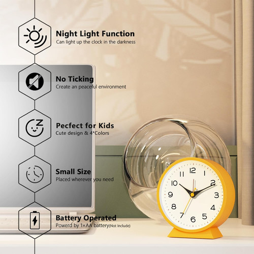 Ayrely analogue alarm - ayrely, 4.5"