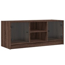 TV Cabinet with Glass Doors