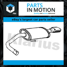 Exhaust Back / Rear Box fits