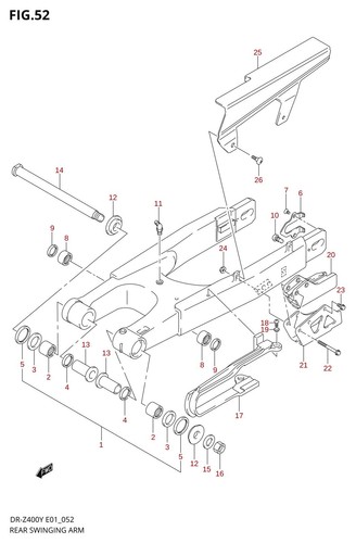 Suzuki genuine nut dr650 - suzuki,