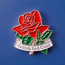 Vintage Red Cross Enamel Red