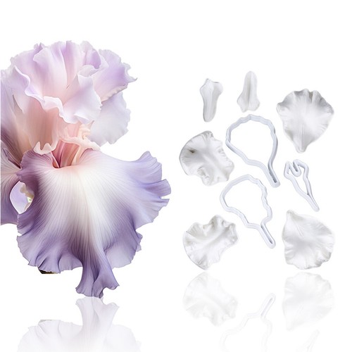 Iris flower fondant mould - iris,