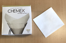 CHEMEX FS-100 Coffee Filters - 100 Chemex Bonded Filter Squares